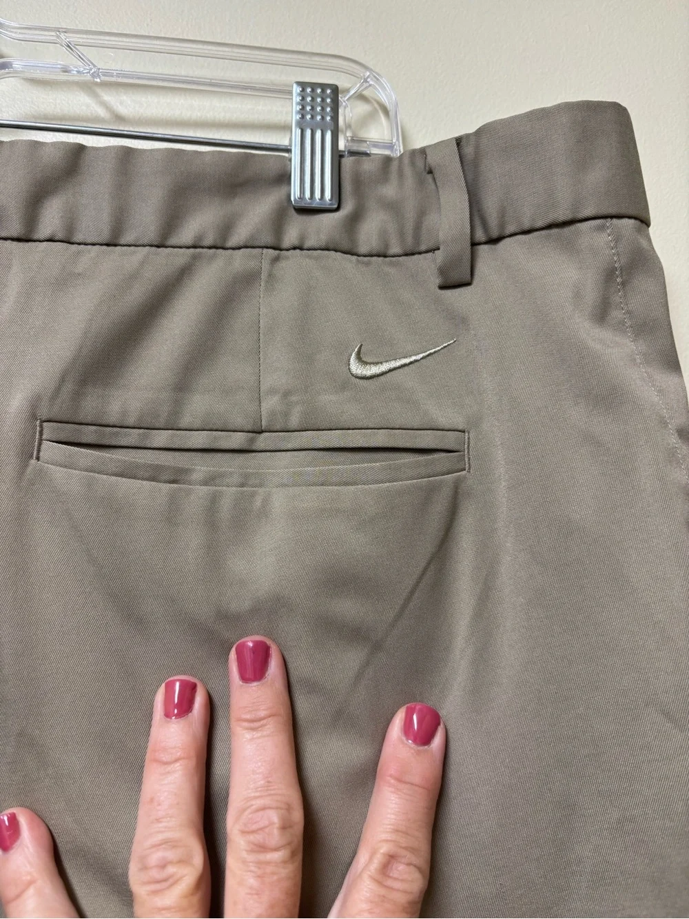 Nike Golf Dri Fit Standard Fit Golf Pants Khaki Tan Beige 40 x 32